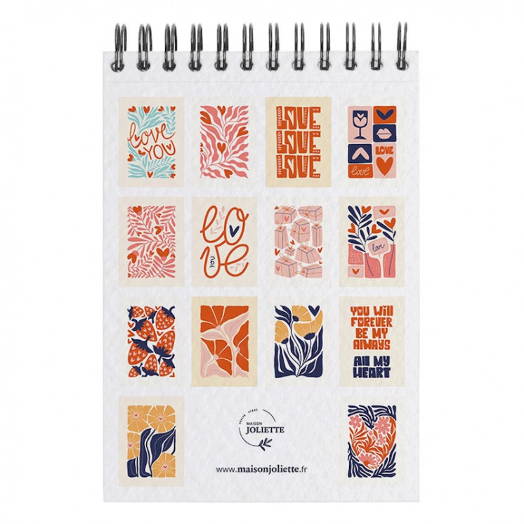 Carnet de coloriage Love A6