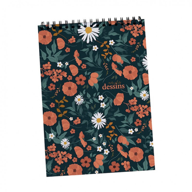 Carnet à dessin A5 illustré "Jardin Botanique"