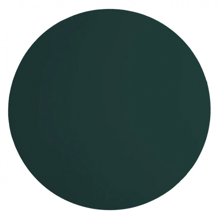 Set de table rond Vacavaliente® en cuir recyclé coloris Vert amazonie