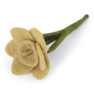 Mini jonquille en laine
