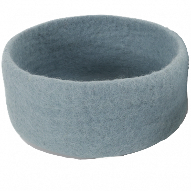 Panier en laine coloris bleu ciel, grand format Gry & Sif