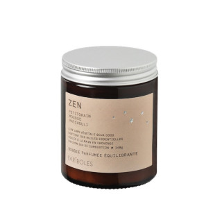 Bougie artisanale parfumée de la marque française Fariboles, parfum Zen