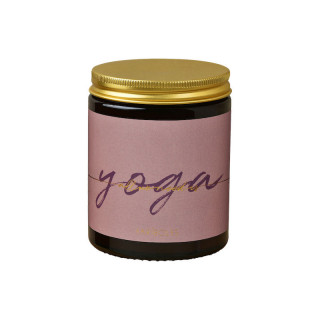 Bougie artisanale parfumée de la marque française Fariboles, parfum All you need is Yoga