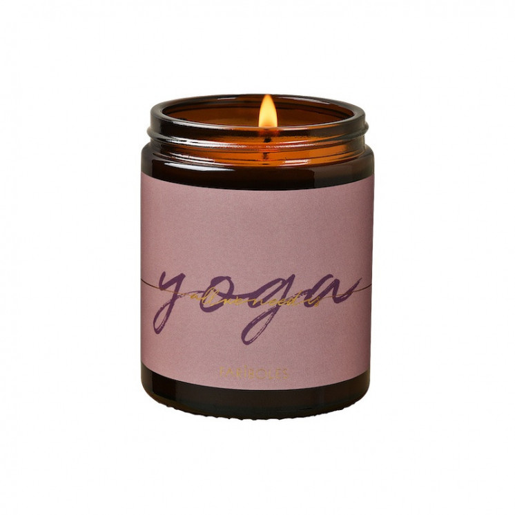 Bougie artisanale parfumée All we Need is Yoga