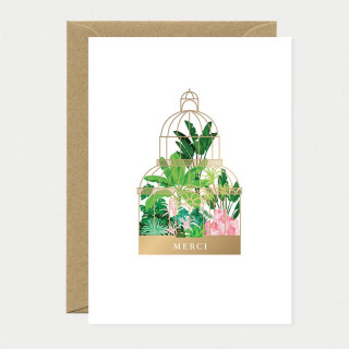 Carte MERCI Green House + enveloppe (atws)
