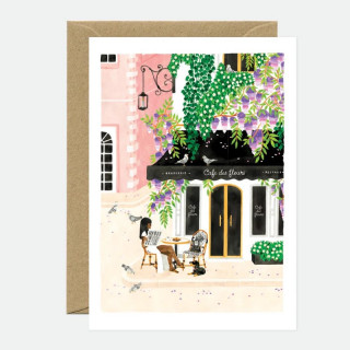 Carte Café Paris + enveloppe (atws)