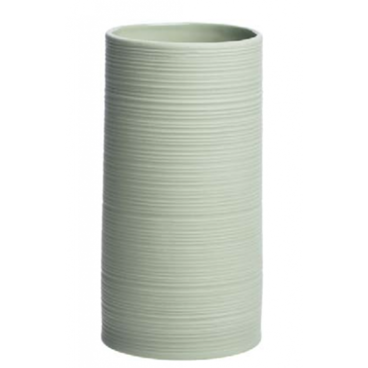 Vase en céramique "vintage" coloris vert, petit format