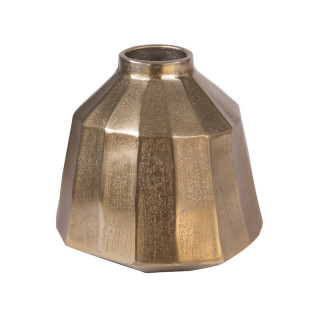 Vase faceté Juno Or en aluminium D21H23