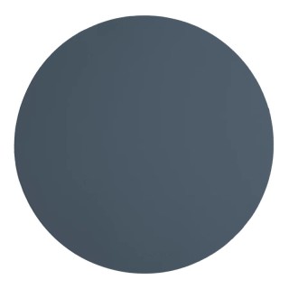 Set de table rond Vacavaliente® en cuir recyclé coloris Bleu pétrole