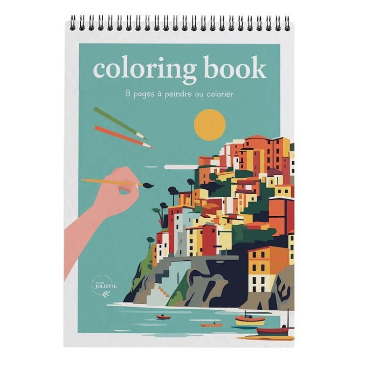Carnet de coloriage format A4 : Voyage, voyage