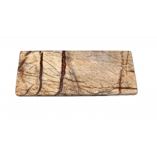 Planche rectangulaire en marbre forêt, petit format