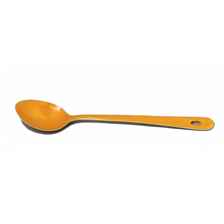 Cuillère de service en métal émaillé, coloris Mango
