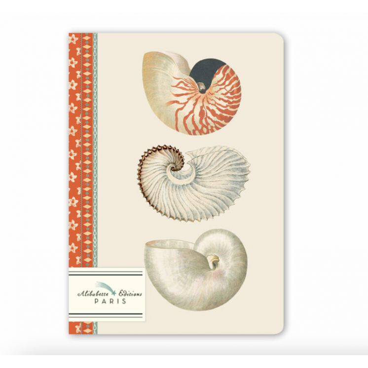 Petit carnet A6 illustration Nautilus