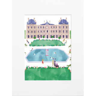 Affiche parisienne de la marque Image Republic, Jardin du Luxembourg