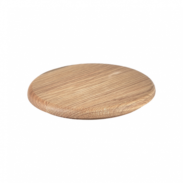 Couvercle en chêne pour recouvrir un bol ou une coupelle de 14 cm de diamètre