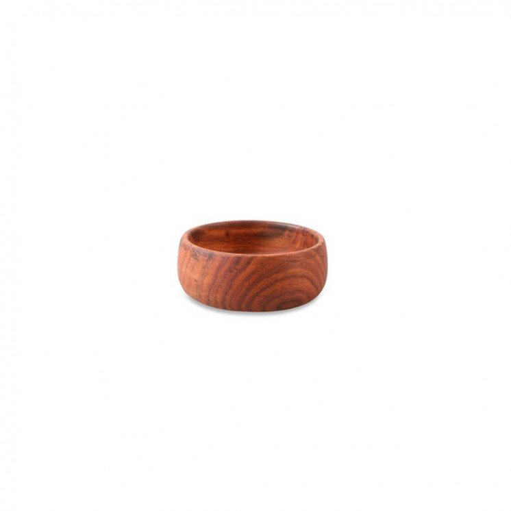 Bol en bois de sheesham huilé, moyen format de diamètre 10 cm.