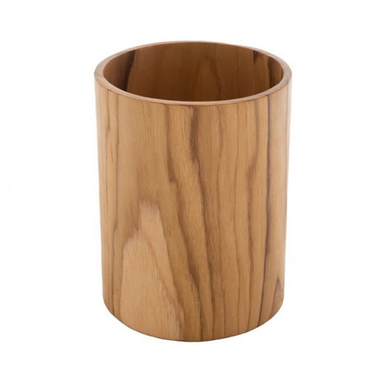 Pot à ustensiles en bois de teck