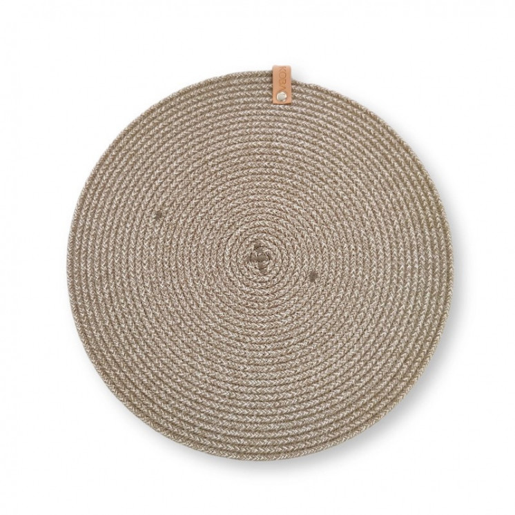 Set de table KOBA en corde de coton recyclé, coloris boho