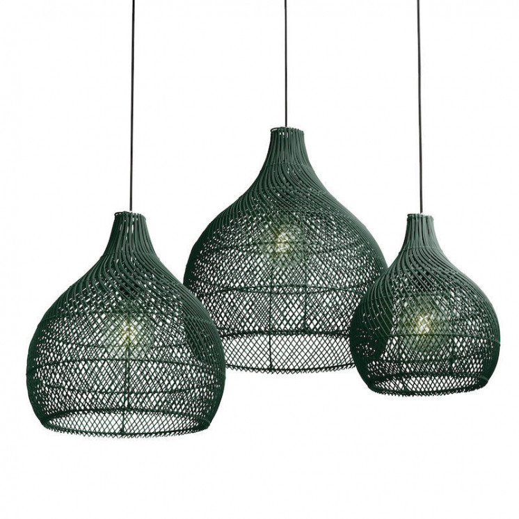 Suspension Bawang en plastique recyclé Vert, petit format