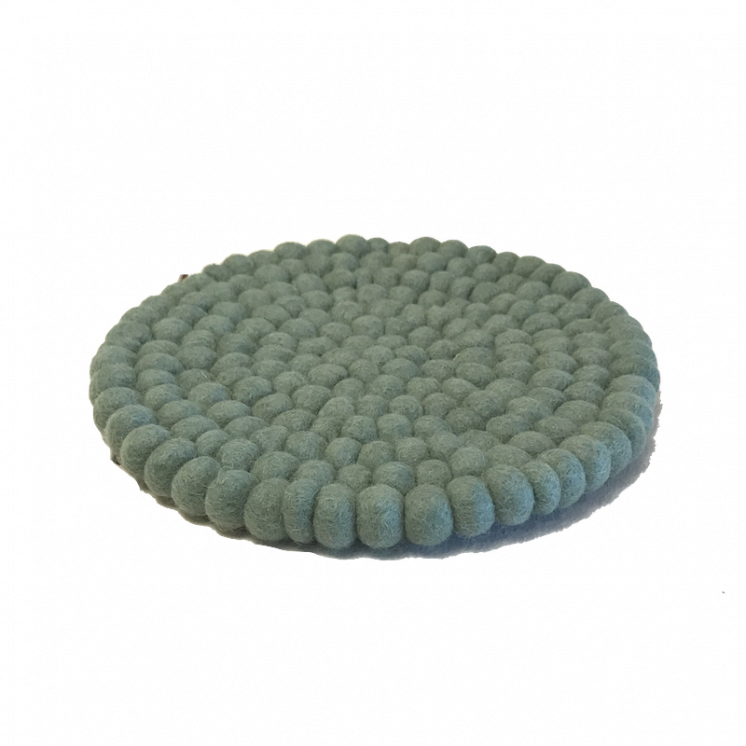 Dessous de plat en laine Vert