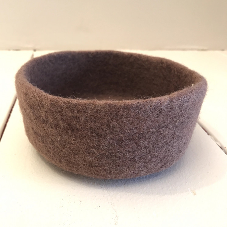 Panier en laine Prune - Moyen