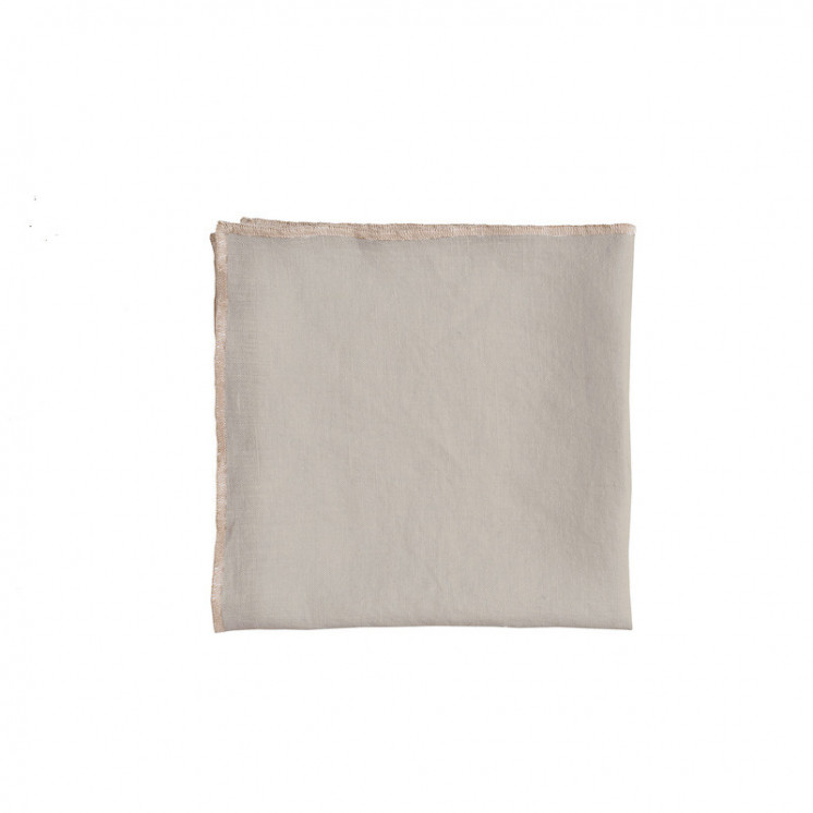 Serviette de table "Venise" en lin coloris Naturel.