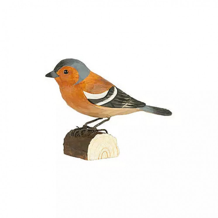 Pinson des arbres en bois sculpté