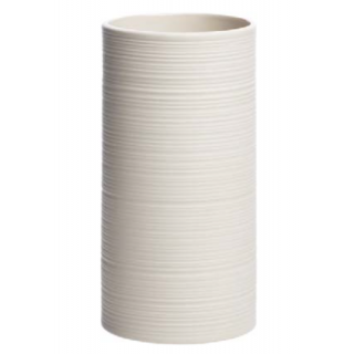 Vase en céramique "vintage" coloris crème, petit format