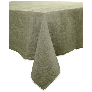Nappe en lin "Venise" coloris Kaki.