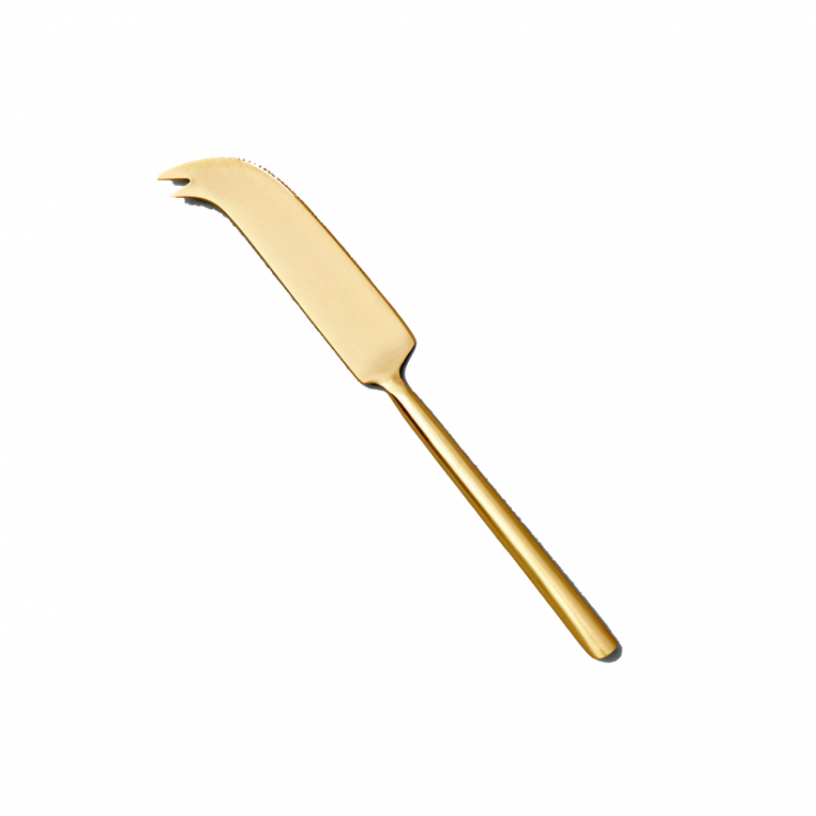 Couteau à fromage en acier inoxydable finition dorée