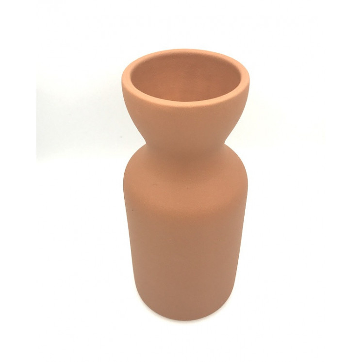 Vase Totem en céramique Terracotta mat