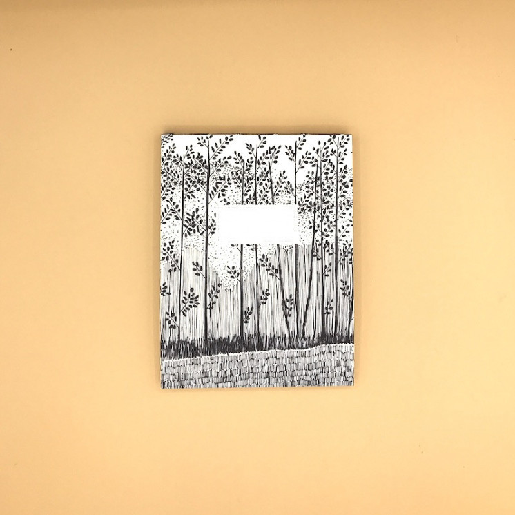 Bloc l'Indispensable couverture illustrée "Lisière de forêt"