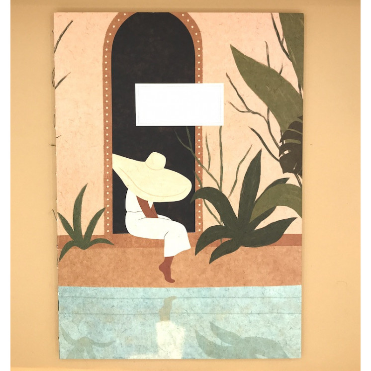 Grand cahier A4 couverture illustrée "Diary of a riad"